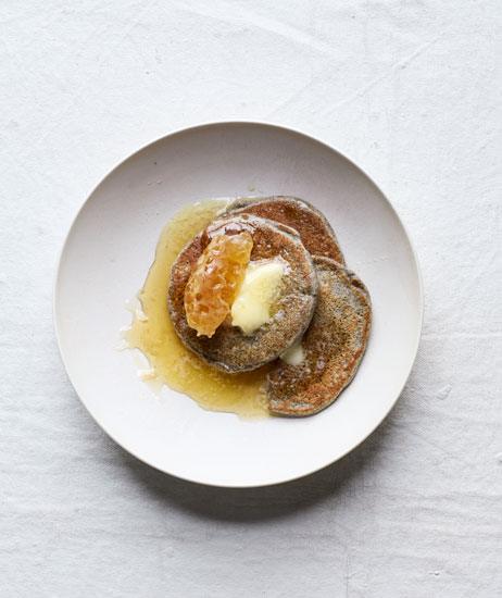 This recipe uses buckwheat flour to get you your whole grains.